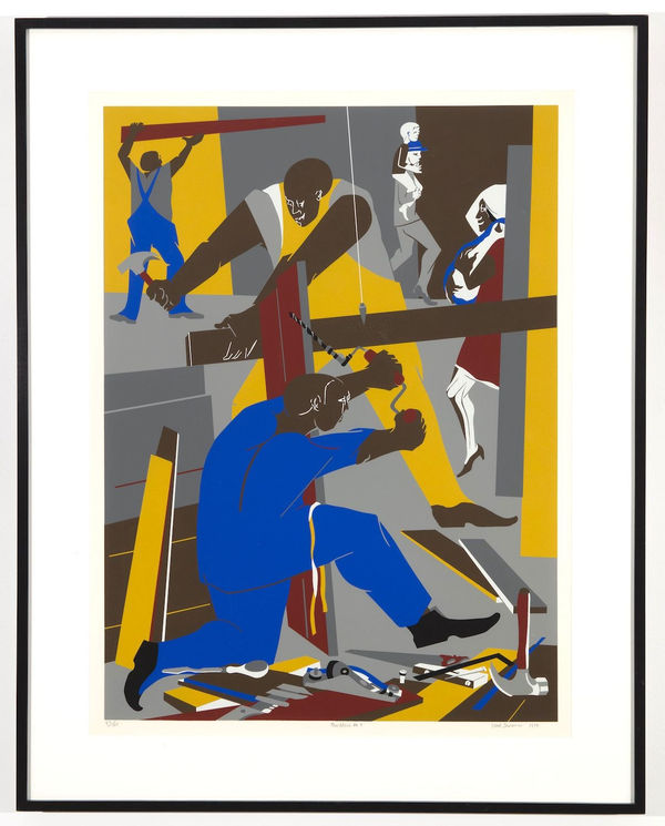 Jacob Lawrence - Builders #3, 1974