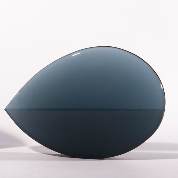 Brian Usher Solid Tear Drop - Smoke Glass 12" x 8.5" x 1.75"