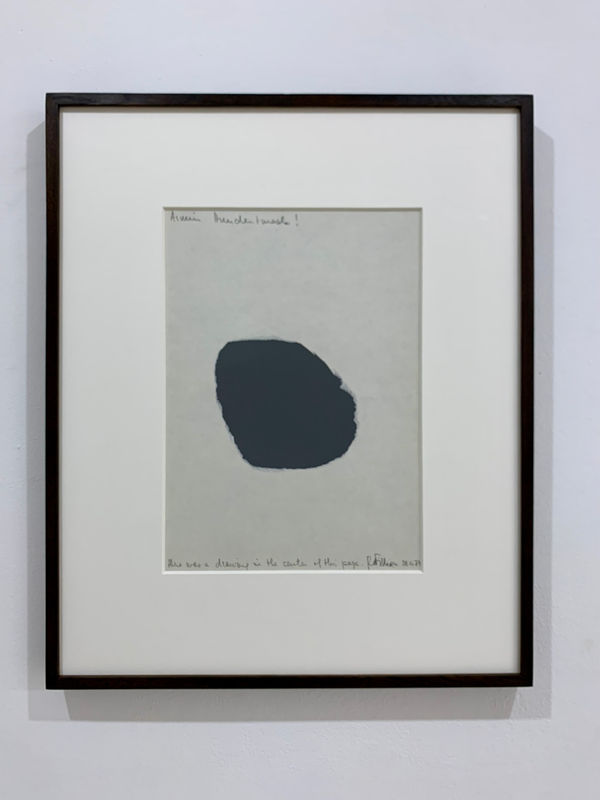 Robert Filliou, There was a drawing in the center of this page, 1974