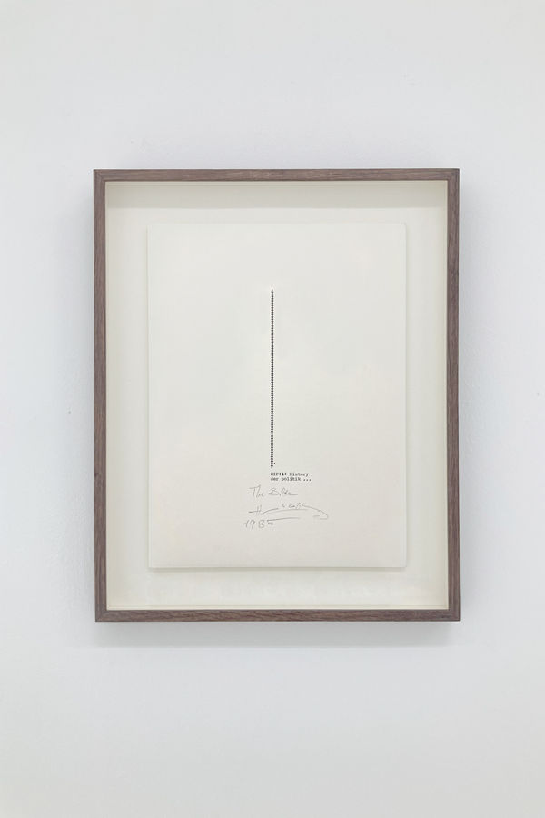 Henri Chopin, Zip: History of Politics… The Bible, 1985