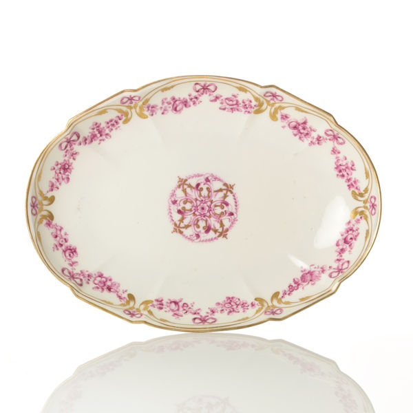 Sèvres Porcelain, A Royal Sèvres Oval Dish made for Louis XV, 1773