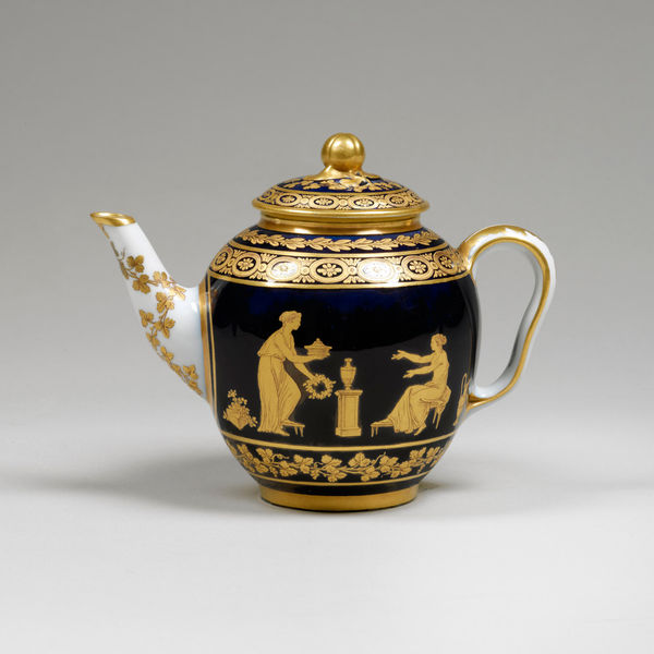 Sèvres Porcelain, A Hard-Paste Sèvres Tea Pot, circa 1780-85