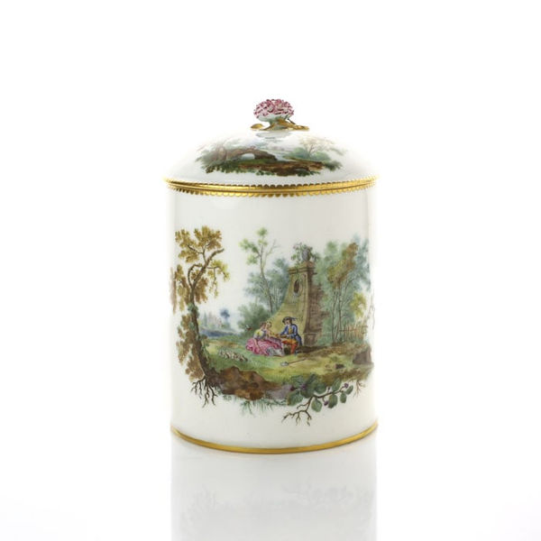 Sèvres Porcelain, A Large Soft-Paste Sèvres Porcelain Covered Tankard, 1759