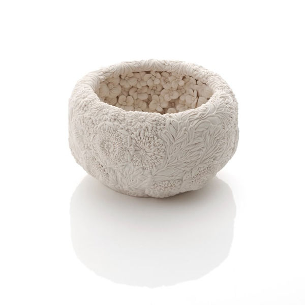 Hitomi Hosono, A Sakura, Daisy, Camellia and Keyaki Leaves Bowl, 2022