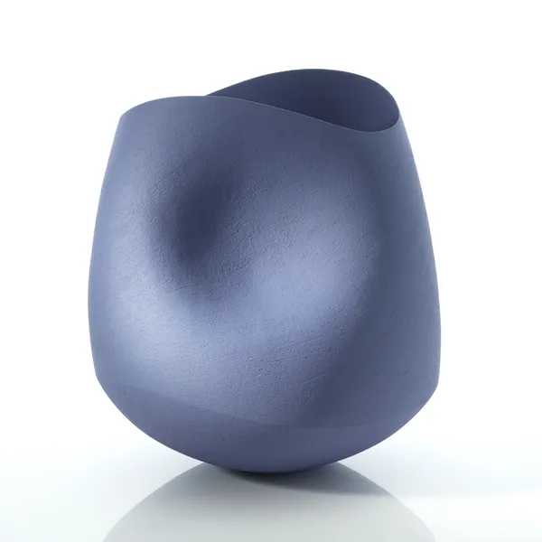 Ashraf Hanna, Purple Undulating Vessel, 2025