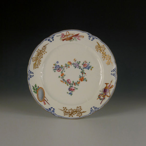 Sèvres Porcelain, A Sèvres Plate made for Louis XV, 1763
