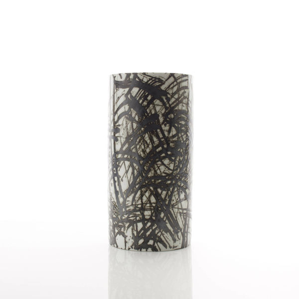 Felicity Aylieff, Black & White Scribble Vase, 2015