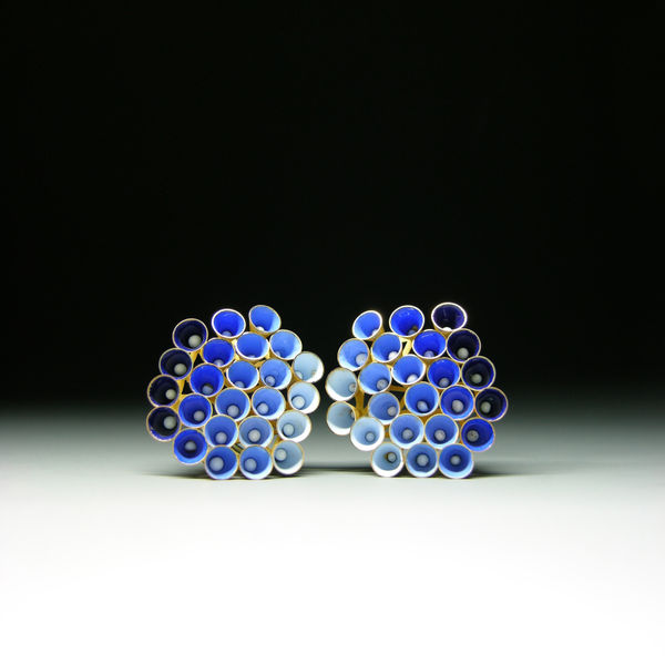 Jacqueline Ryan, Round Earrings with Mobile Cones, 2012