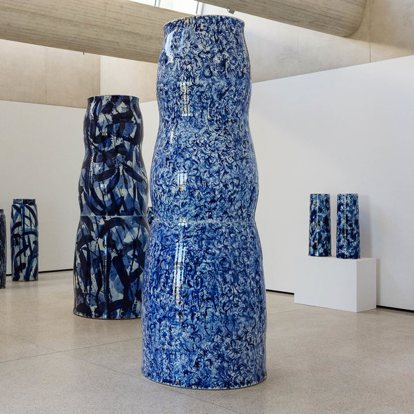 Felicity Aylieff, Blue: Earth, Fire, Water, Undulating Form I, 2024