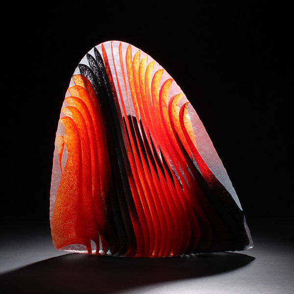 Colin Reid, Colour Saturation: Red, Black and White, 2022