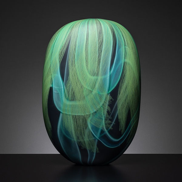 Clare Belfrage, Canopy; Turquoise on Green, 2023