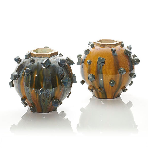 Kate Malone, A Pair of Magma Moon Jars, 2018