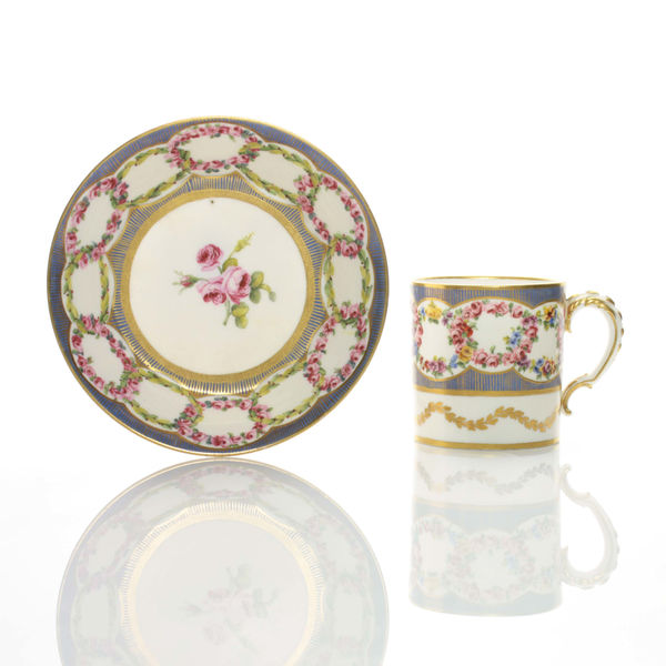 Sèvres Porcelain, A Sèvres Cup & Saucer, 1776