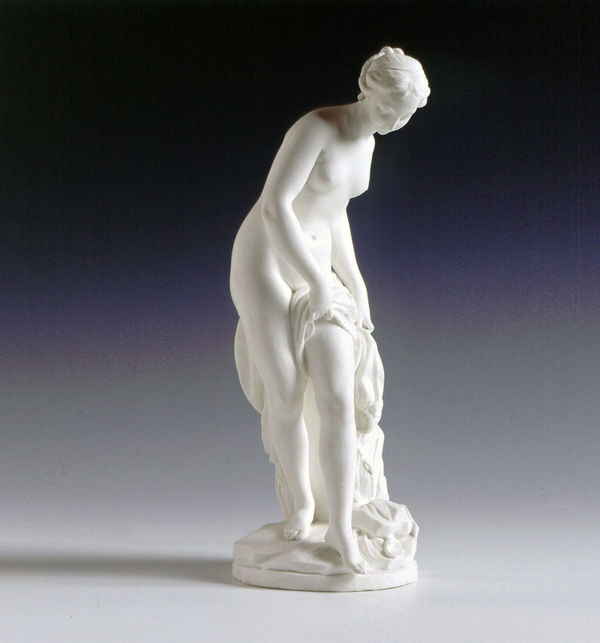 Sèvres Porcelain, A Sèvres Biscuit Porcelain Figure of La Baigneuse, 1766-73