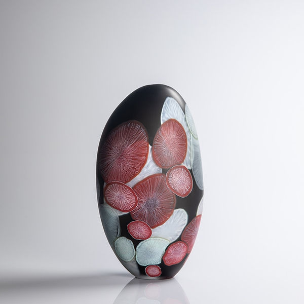 Clare Belfrage, Light Time; Dark Grey with Red, 2022