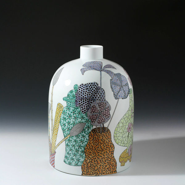 Felicity Aylieff, Still Life with Brushes and Green Jar, 2015