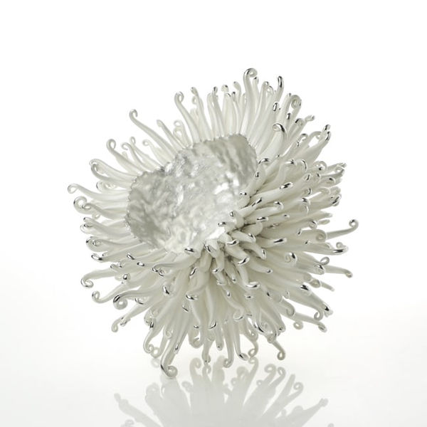 Junko Mori, Silver Organism; Swirl, 2019