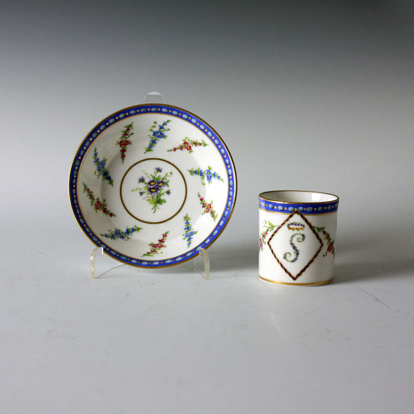 Sèvres Porcelain, A Sèvres Cup & Saucer, 1786