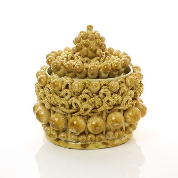 Kate Malone, A Wild-Weave Lidded Jar, 2019