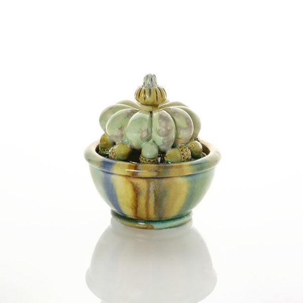 Kate Malone, Small Lidded Bowl with Pumpkin Cover, 2022