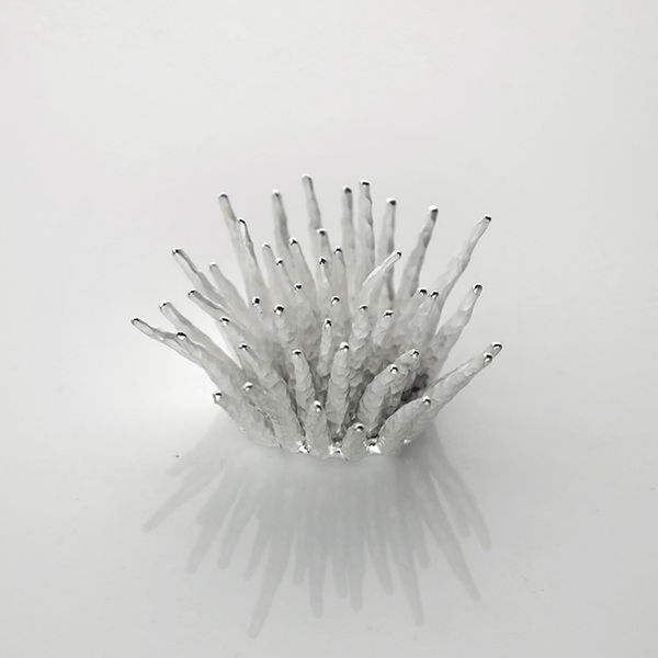 Junko Mori, Silver Organism, Super Mini Bumpy Nail, 2024