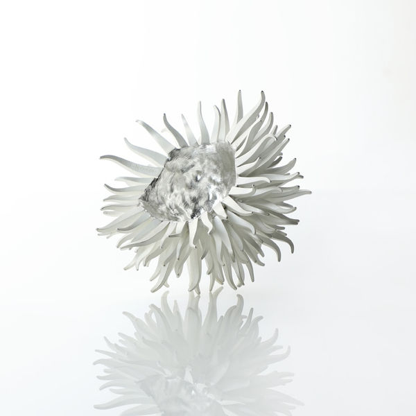 Junko Mori, Silver Organism; Square Spike, 2019