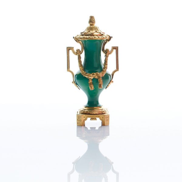 Sèvres Porcelain, A Mounted Soft-Paste Sèvres Porcelain Vase, circa 1765