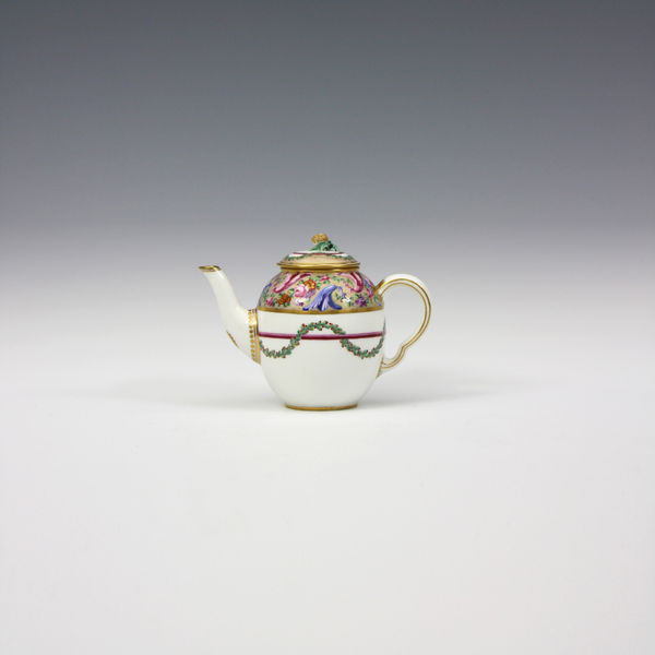Sèvres Porcelain, A Sèvres Porcelain Tea Pot, circa 1767
