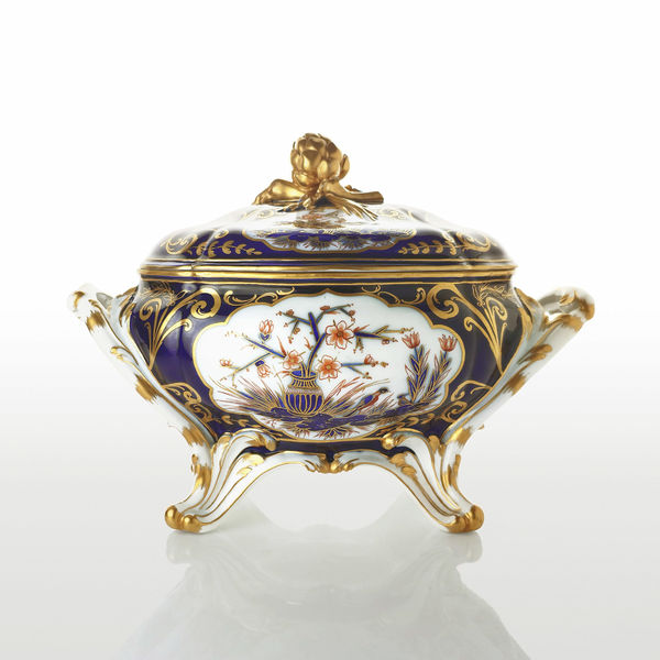 Sèvres Porcelain, A Hard-Paste Sèvres Porcelain Tureen and Cover purchased either by the Cardinal de Rohan or the Papal Nuncio Prince Doria Pamphili, circa 1778-80