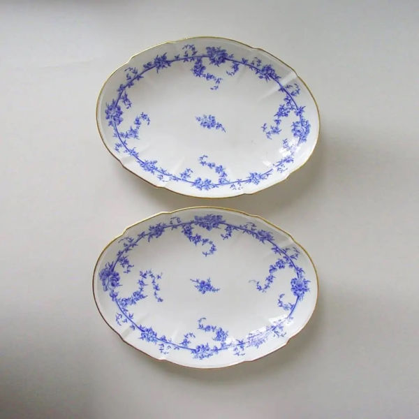 Sèvres Porcelain, A Pair of Oval Dishes, 1766