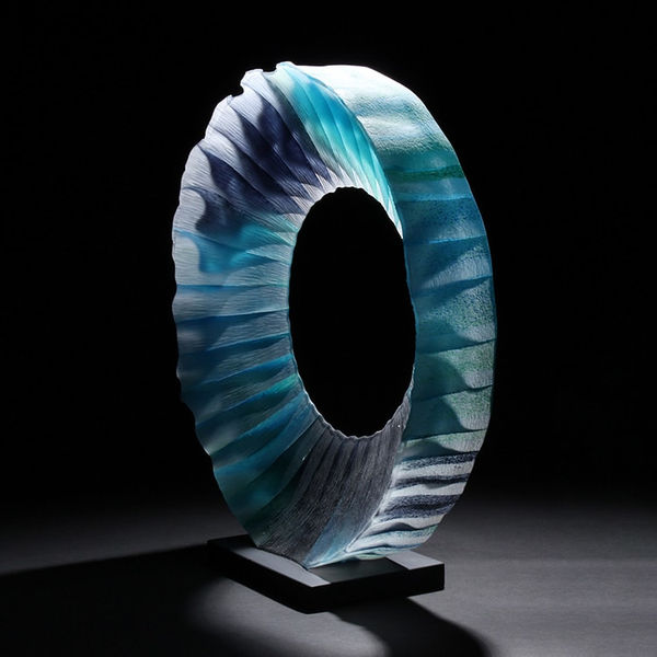 Colin Reid, Colour Saturation; Aqua Open Eye, 2022