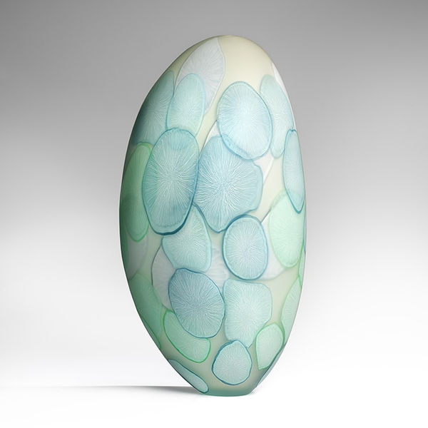 Clare Belfrage, Light Time; Cream with Blue and Jade I, 2023