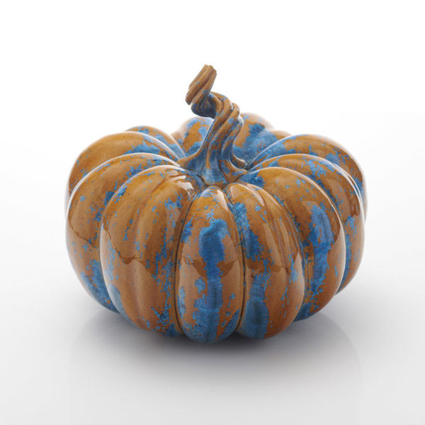 Kate Malone, A Honey and Blue Pumpkin, 2022