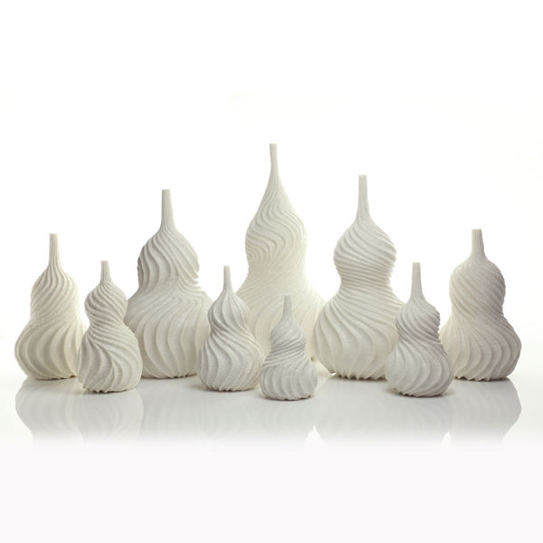 Andrew Wicks, A Still Life of Nine Spiral Vases, 2019