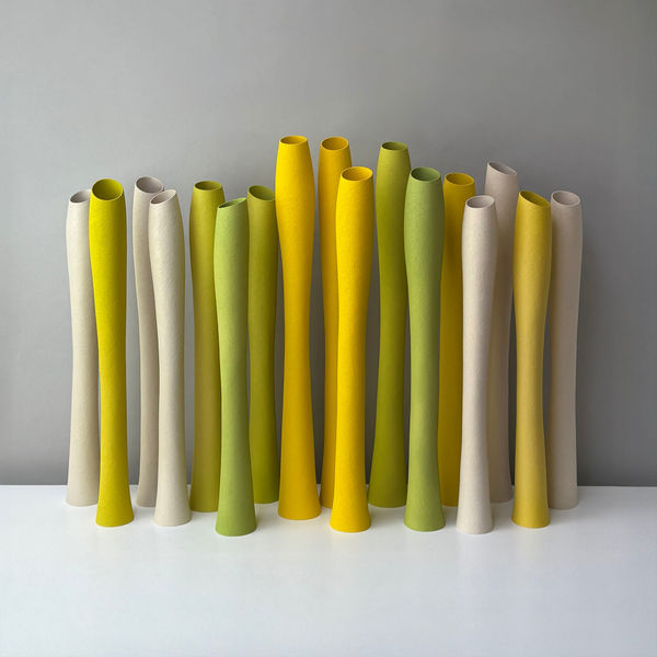 Ashraf Hanna, Spring; A Group of Seventeen Tall Vessels, 2025