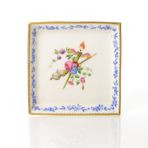 Sèvres Porcelain, A Soft-Paste Sèvres Porcelain Tray, 1760