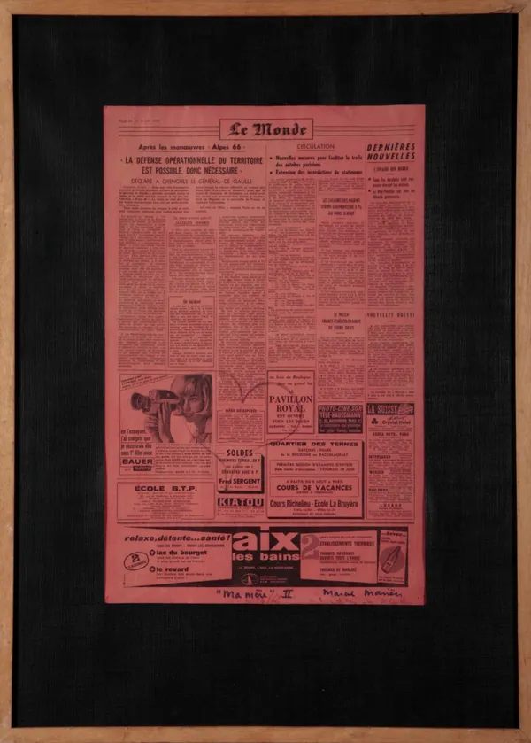 Marcel MARIËN, Ma mère II, 1966