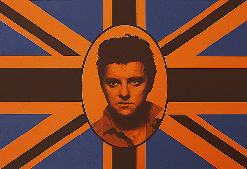 Gavin TURK, Elvis Union Brown on Orange, 2008