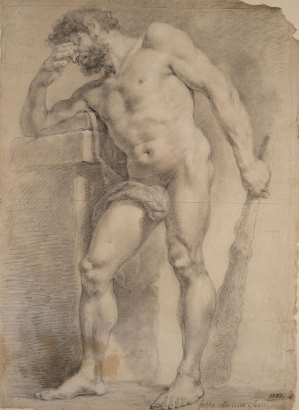 Ubaldo Gandolfi - Hercules resting against a plinth, 1780