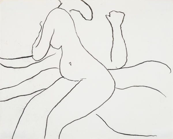 Roger Hilton Untitled Seated Figure 1960s Drawing