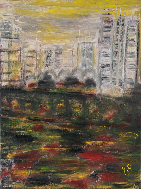 Nujoom Alghanem, Copying the Rainy day, 2023