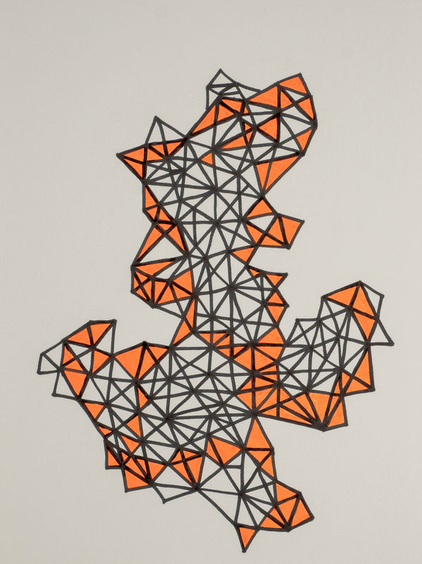 Layla Juma, Triangles - Composition (10), 2022