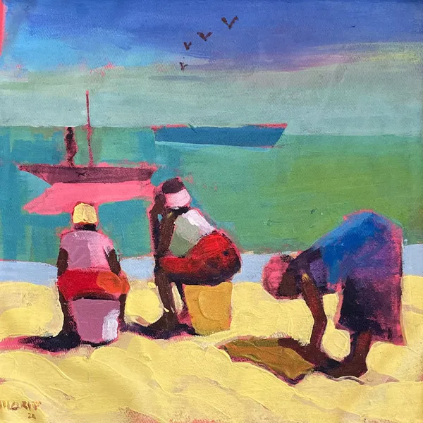 Frank Marius Ajuma, Waiting in Vain, 2024