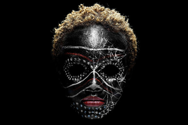 Teddy Mitchener Makishi mask (series Disappearing Africa), 2018 Fine Art Archival Print on Hahnemuhle 310grs, 100% cotton rag paper 67x100 cm