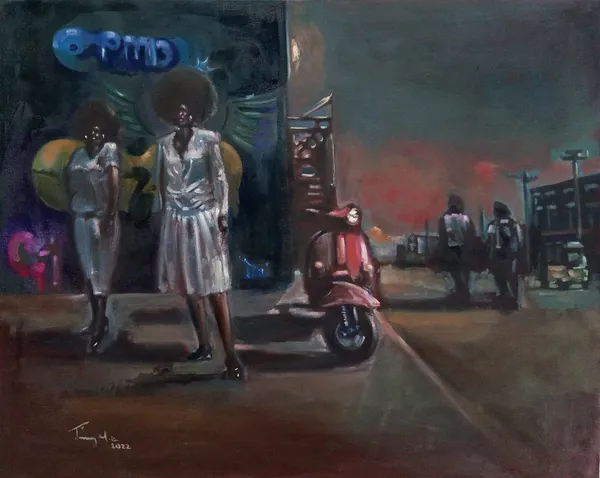 Jimmy Kitheka, Golden Girls, Nairobi streets edition, Light and Blue Silence Series, 2022