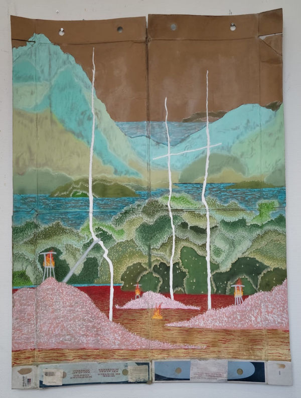 Beau Disundi Nzazi, Mountain Landscape, 2025