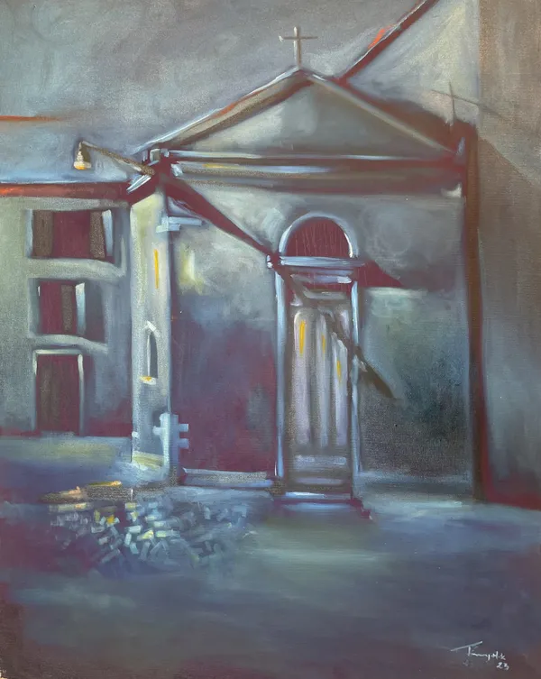 Jimmy Kitheka, Cherubim "A Face on OX" (Without the Winged Beings), 2023