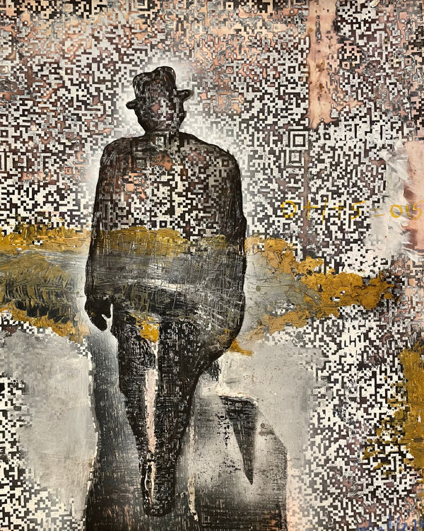 Paul Onditi My Shadow, 2025 Mixed Media on Polyester Plate 65 x 50 cm