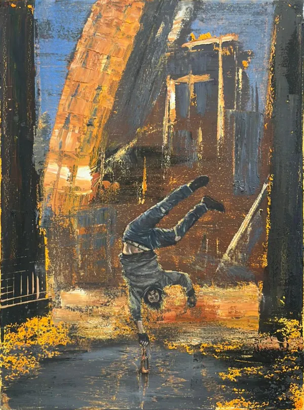 Mateus Moreira Com o que me apunhalas?, 2026 Óleo sobre tela 40 x 30 cm