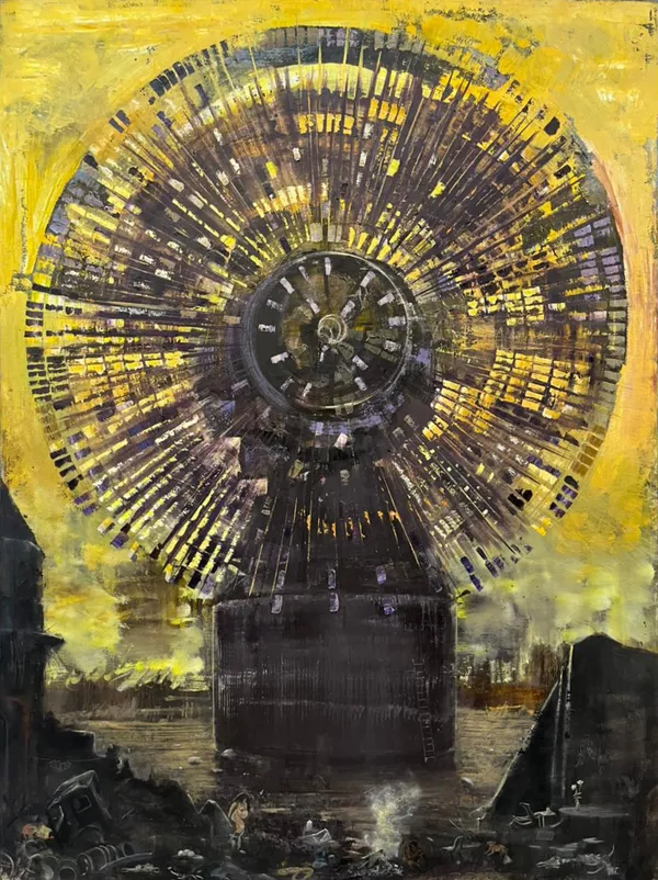 Mateus Moreira Auréola artificial, 2026 Óleo sobre tela 200 x 150 cm